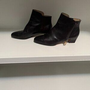 Salvatore Ferragamo ankle boots, dark brown